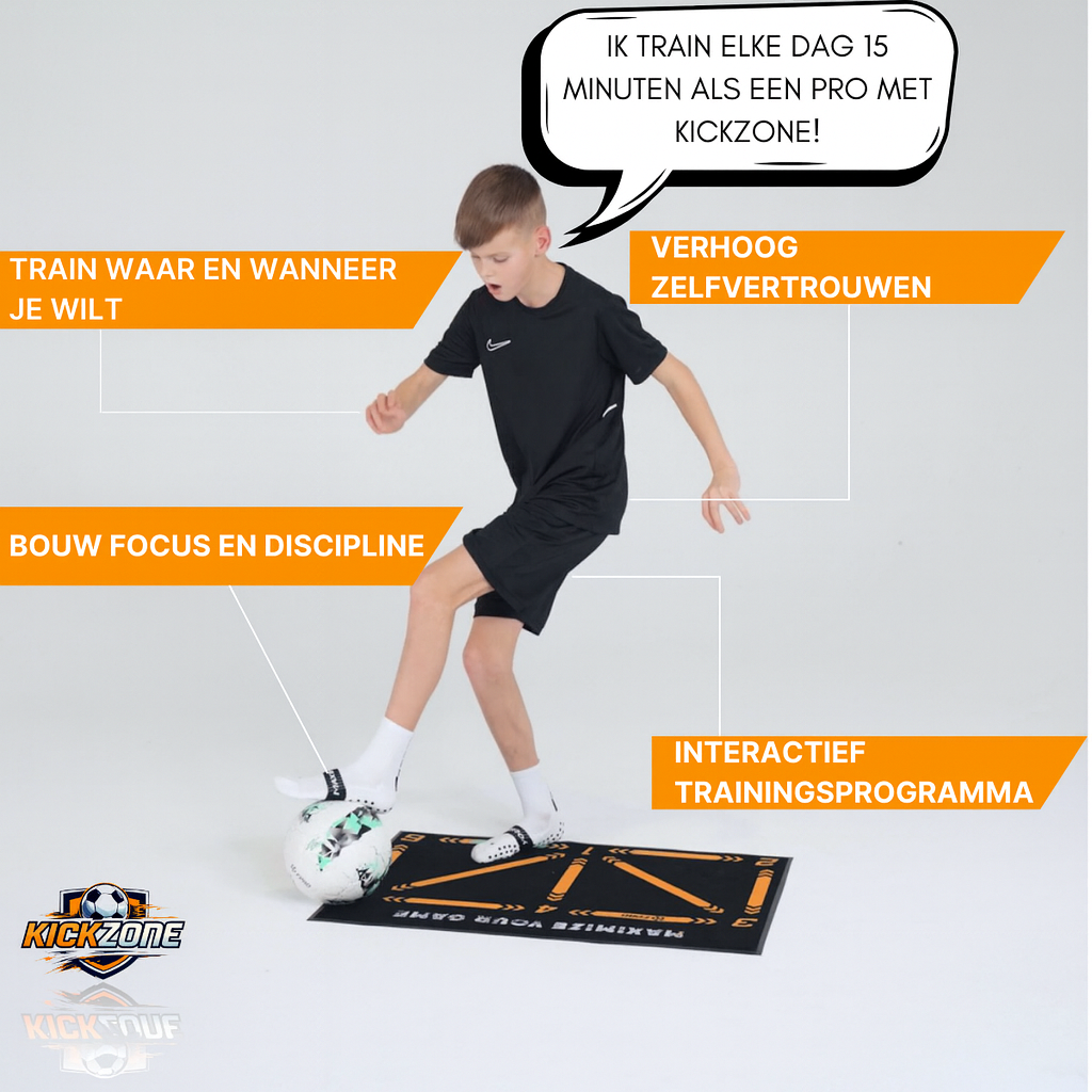 Kickzone™ Football Training Mat + FREE Training Program &amp; Football Socks