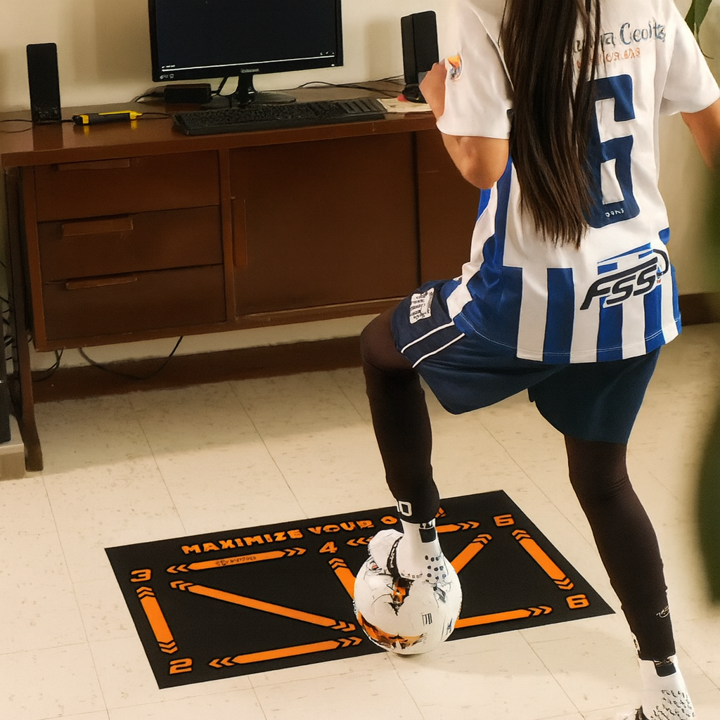 Kickzone™ Football Training Mat + FREE Training Program &amp; Football Socks